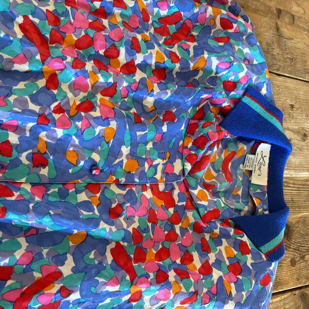Vintage 80s Silk Blouse Abstract Colorful Geometrical
Women’s M / L - Picture 2 of 11